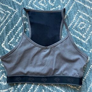 Run Rabbit Strappy Locket Bra Small, Grey